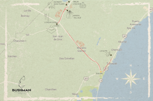 bushman tour map