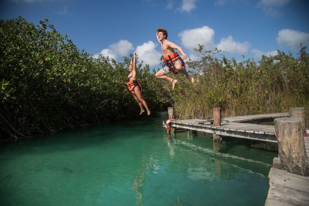 Sian kaan - Muyil Channels Jump - Bushman Photo - Private Tour